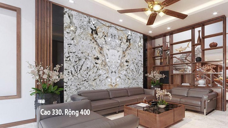 Tranh Đá Granite White Ốp Tường 