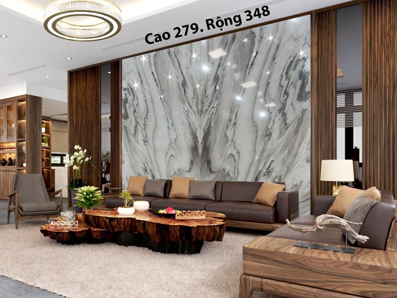 Tranh Đá Marble Ốp Vách Phòng Khách 