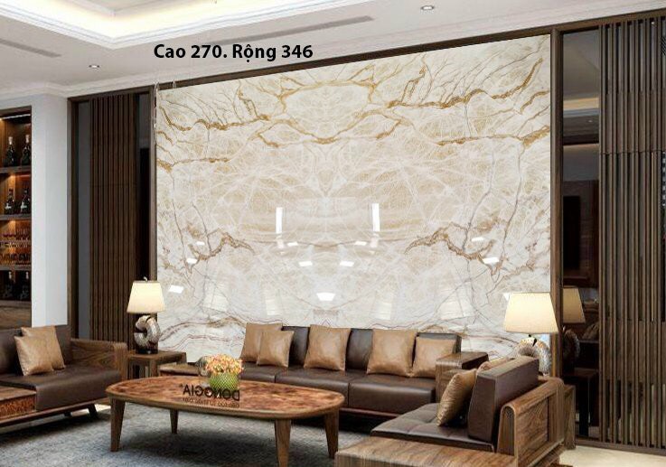 Đá Marble Sử Dụng Ốp Tường Sau Ghế Sofa