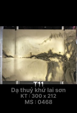 Tranh Đá Sơn Thuỷ Màu Trắng 01