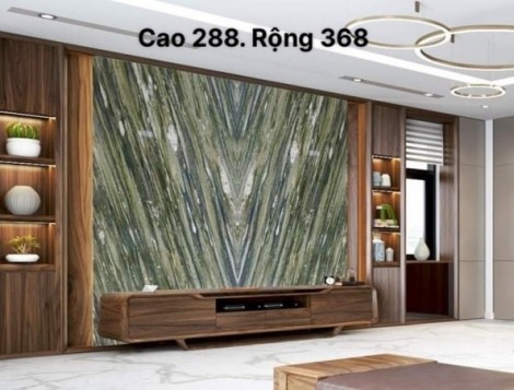 Tranh Đá Granite Đối Xứng Màu Xanh Nâu Vân Đá 